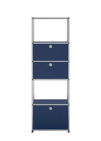 USM Haller Regal mit Einlegerahmen Stahlblau - QUICK SHIP