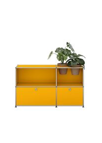 USM Haller Sideboard mit Klappt&uuml;ren und Pflanzeneinsatz Goldgelb - QUICK SHIP