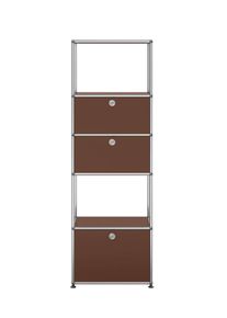 USM Haller Regal mit Einlegerahmen Braun - QUICK SHIP