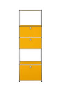 USM Haller Regal mit Einlegerahmen Goldgelb - QUICK SHIP