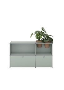 USM Haller Sideboard mit Klappt&uuml;ren und Pflanzeneinsatz Lichtgrau - QUICK SHIP
