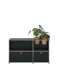 USM Haller Sideboard mit Klappt&uuml;ren und Pflanzeneinsatz Graphitschwarz - QUICK SHIP