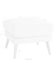 Goodproduct, GOODproduct Hocker &raquo;Bille&laquo; mit Eiche-Beinen, Design by Morten Georgsen, anthrazit, Struktur (100% Polyester);Struktur fein (100% 