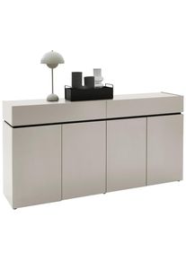 Voleo Schuhschrank , Kaschmir , Holzwerkstoff , 6 F&auml;cher , 2 Schublade(n) Schubladen , 180x92x40 cm , Typenauswahl, Beim&ouml;bel erh&auml;ltlich, h&auml;ngend, stehend , Garderobe, Schuhaufbewahrung, Schuhschr&auml;nke