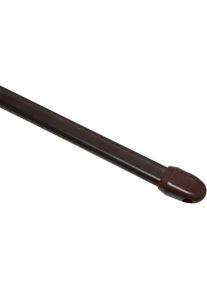 Scheibenstange »Vitragestange« Ø 11 mm 1 läufig-läufig ausziehbar Serie Vitragestange flachoval Ø 11 mm, 2er-Set , braun , Gardinia