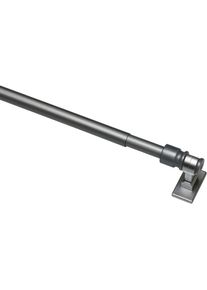 Gardinia, Gardinia Scheibenstange &raquo;Cafehausstange Metall&laquo; &Oslash; 12 mm 1 l&auml;ufig-l&auml;ufig ausziehbar Serie Caf&eacute;hausstange California &Oslash; 12 mm, mattsilberfarben