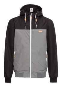 Iriedaily Jacke 'Auf Deck' Herren, hellbraun / silbergrau / schwarz / weiß, Größe S
