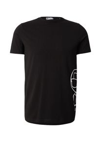 K by KARL LAGERFELD Karl Lagerfeld, Hommes T-Shirt, noir / blanc