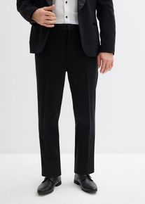 Smoking-Anzugshose mit Stretchanteil Slim Fit in schwarz, Gr&ouml;sse 54, bonprix