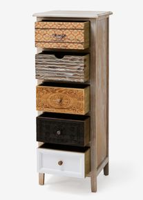 Kommode mit 5 Schubladen in beige, 92x35 cm, bonprix