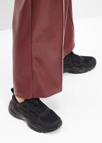 Chunky Sneaker mit Mesh-Einsatz in schwarz, Gr&ouml;sse 42, bonprix