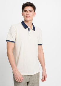 Poloshirt (3er-Pack) in weiss, Gr&ouml;sse 48/50 (M), 100% Baumwolle, bonprix