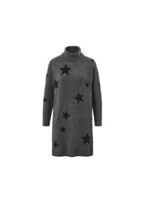 Tchibo - Robe en maille à col roulé - taille: S - noir/gris