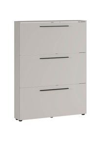 Germania , Schuhschrank »GW-Utah Schuhschrank in 2 Breiten, mit 2 oder 3 Klappen,« stehend und hängend montierbar , grau , Nur 19 cm tief – ideal...
