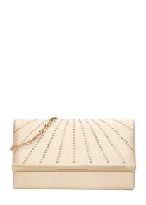 Mascara Clutch Damen Gr&ouml;&szlig;e One Size gold / transparent