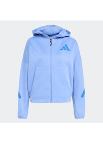 adidas Sportswear Sportsweatjacke 'Z.N.E.' Damen, blau / himmelblau, Gr&ouml;&szlig;e XL