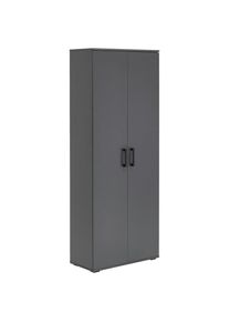 Xora Mehrzweckschrank , Anthrazit , Kunststoff , 5 F&auml;cher , 178.9x33.4x70 cm , stehend , Waschk&uuml;che, Mehrzweckschrank