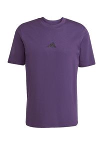 adidas Sportswear Sportshirt 'FI 3BAR' Herren, dunkellila / schwarz, Gr&ouml;&szlig;e XL