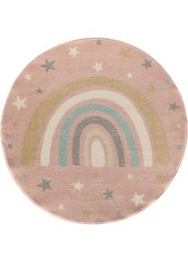 Teppich »Beat Kids« rund 9 mm Höhe Kids Kinderzimmer Teppich strapazierfähig und pflegleicht , rosa , the carpet , Obermaterial: 100% Polypropylen