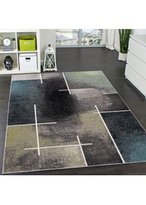 Teppich »ECE 936« rechteckig 14 mm Höhe Kurzflor, modernes Design, geometrisches Muster , bunt , Paco Home , Obermaterial: 100% Polypropylen