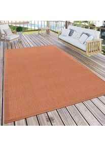 Teppich »Timber 125« rechteckig 4 mm Höhe Flachgewebe, Sisal Optik, auch als Läufer, In- und Outdoor geeignet , braun , Paco Home , Obermaterial:...