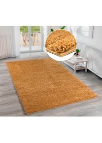 Hochflor-Teppich »Shaggy Soft« rechteckig 30 mm Höhe gewebt, Uni Farben, besonders weich und kuschelig, Kundenliebling , gelb , Bruno Banani ,...