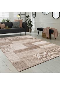 Teppich »Sinai 053« rechteckig 13 mm Höhe Kurzflor, Patchwork Design, mit Ornamenten, Kundenliebling , braun , Paco Home , Obermaterial: 100%...