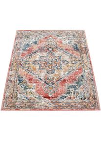 Teppich »Herbete 735« rechteckig 8 mm Höhe Kurzflor, Orient-Optik, Vintage Design, Wohnzimmer , rot , Paco Home , Obermaterial: 90% Polypropylen,...