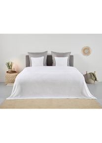 Tagesdecke »Greta« in Waffelpiqué Optik, viele Farben erhältlich, Decke ab 150x250 cm , weiss , Andas , Obermaterial: 100% Baumwolle