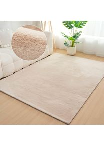 Bruno Banani, Fellteppich &raquo;Rabbit 2, Kunstfell Teppich, Modern&laquo; rechteckig 25 mm H&ouml;he Kaninchenfell-Haptik, sehr weich, Wohnzimmer, Schlafzimmer, 
