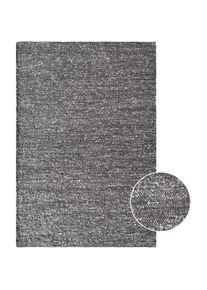 my home Teppich »Landhaus, handgewebt, Wollteppich« rechteckig 10 mm Höhe Naturfaser, Wolle, handgewebter Wendeteppich, Schlafzimmer, Wohnzimmer , grau ,...