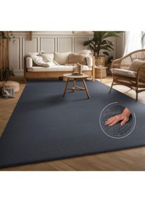Teppich »Ciney« rechteckig 16 mm Höhe Kurzflor, Hoch-Tief Effekt, Uni Farben, Scandi Design, besonders weich , grau , my home , Obermaterial: 100%...