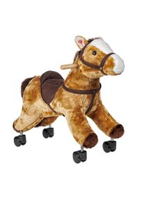 My Baby Lou Schaukelpferd , Braun , Holz, Metall, Kunststoff, Textil , Pappel , vollmassiv , 24x52x57 cm , unisex , RoHS, AZO-frei, EN 71 , Haltegriffe, Ger&auml;uscheffekte , Spielzeug, Kinderfahrzeuge, Sonstige Kinderfahrzeuge