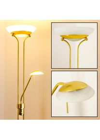 hofstein Biot Deckenfluter LED Messing, 2-flammig