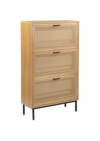 Schuhschrank »Aubeline« aus massiver Esche, Metallgestell mit Pulverbeschichtung, Breite 80 cm , GOODproduct