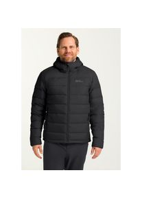 Jack Wolfskin, Herren, Daunenjacke &raquo;ATHER DOWN HOODY M RDS&laquo; mit Kapuze, schwarz, L (52), Leichte Daunenjacke