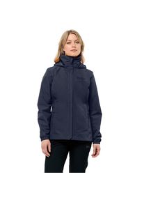 Jack Wolfskin, Unisex, Funktionsjacke &raquo;STORMY POINT 2L JKT W&laquo; mit Kapuze Wasserdicht, winddicht, &Uuml;bergangsjacke, night blau, XS, Funktionsjacke von 