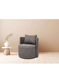 Sessel mit wendbarem Rückenkissen, auch in recyceltem Stoff erhältlich , grau , GOODproduct