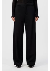 Drykorn FAE-0 Hose mit Barrel-Leg in Jersey in schwarz, Größe 26x32