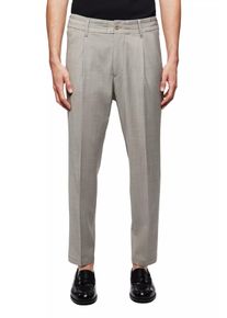 Drykorn CHASY Casual Hose mit Bundfalte in Bi-Stretch in beige, Größe 32x36