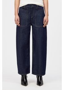 Drykorn DERIVE Mid-Waist Jeans in Mid-Blue Denim in blau, Größe 29x32