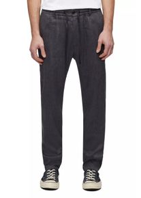 Drykorn DEGER Jogpants mit Tunnelzug in Leinen-Mix in grau, Größe 36x34