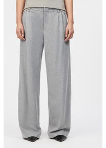 Drykorn JEALOUS Bundfaltenhose mit Barrel-Leg in Flanell in grau, Größe 27x32