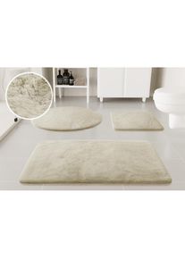 Badematte »Lennja« Höhe 25 mm rutschhemmend beschichtet fussbodenheizungsgeeignet Badteppich, getuftet, Uni, antirutsch, flauschig wie...