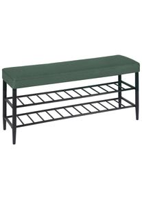 Schuhbank »mit zwei Ablagen 100 x 50 cm« , Relaxdays