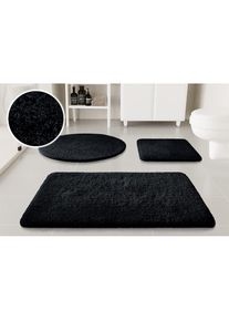 Badematte »Kaarin« Höhe 30 mm rutschhemmend beschichtet schnell trocknend Badteppich, getuftet, flauschig, hochflor, grosse Farbauswahl , grau ,...