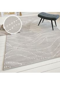 Teppich »Adlee« rechteckig 12 mm Höhe Kurzflorteppich, gewebt, geometrisch, Wohnzimmer, modern, Punkte , GOODproduct , Obermaterial: 100% Polyester