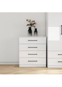 Schubkastenkommode »Sylt Schlafzimmerkommode Kommode Wäscheschrank Bestseller« Viel Stauraum im Schlafzimmer mit hochglänzenden Fronten, 1 Stk....