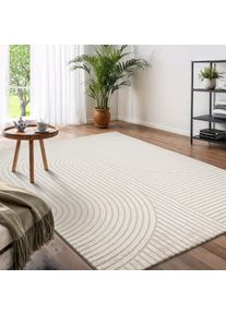 Designteppich »Eliaan 3D Optik/Hoch-Tief Effekt« rechteckig 14 mm Höhe hohe Flordichte und angenehm weich, Teppich Wohnzimmer Boho Design ,...