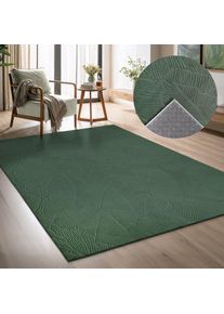 Teppich »Sveaa« rechteckig 8 mm Höhe mit Anti-Rutsch-Rücken und 3D-Optik , GOODproduct , Obermaterial: 100% Polyester